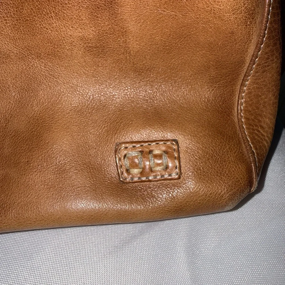 Bed Stu Leather Cersei Tote Shoulder Bag Purse Handbag Brown Distressed EUC
